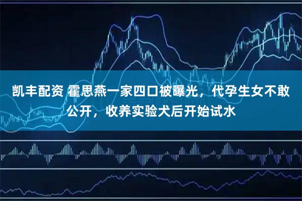 凯丰配资 霍思燕一家四口被曝光，代孕生女不敢公开，收养实验犬后开始试水