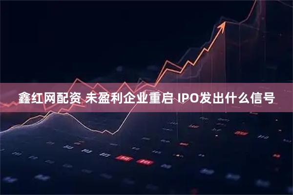 鑫红网配资 未盈利企业重启 IPO发出什么信号